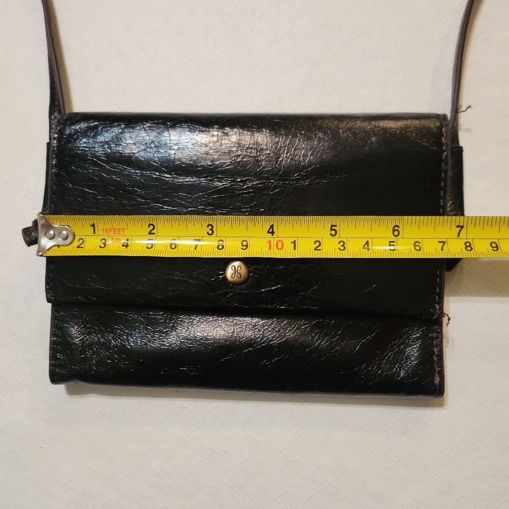 Vintage HOBO Black Leather Crossbody Bag EUC - Picture 12 of 15